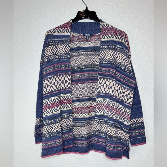 Chaps Fair Isle Cardigan‎ Women’s Size Small Western Boho - Picture 1 of 8